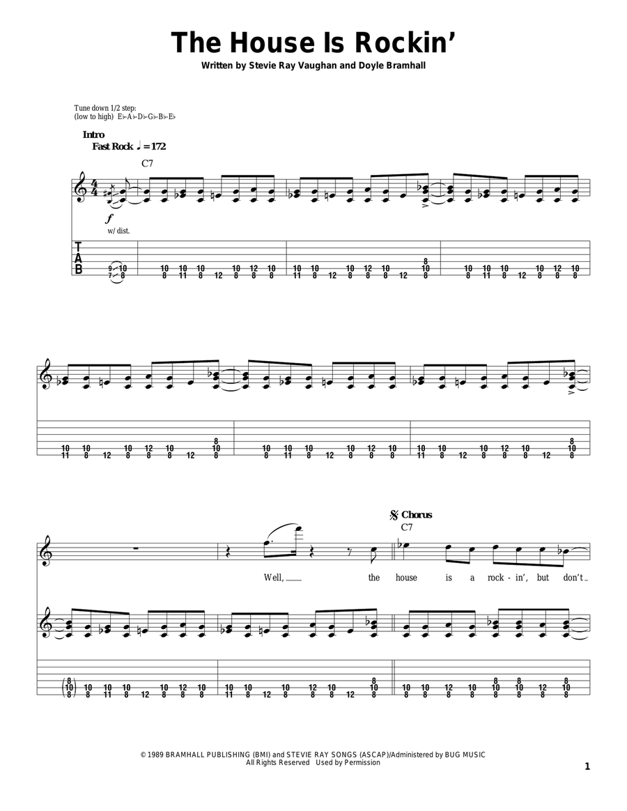 The House Is Rockin' Acoustic Guitar scores gallery preview page 1