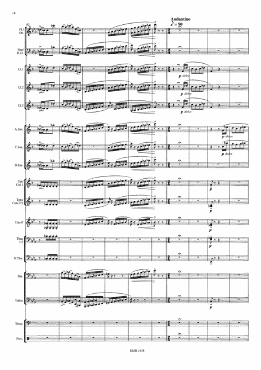 Jean de Florette - Manon des Sources Concert Band scores gallery preview page 15