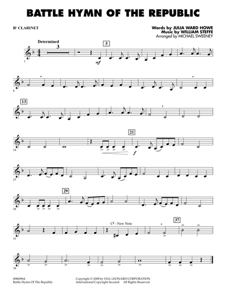 Battle Hymn of the Republic - Bb Clarinet