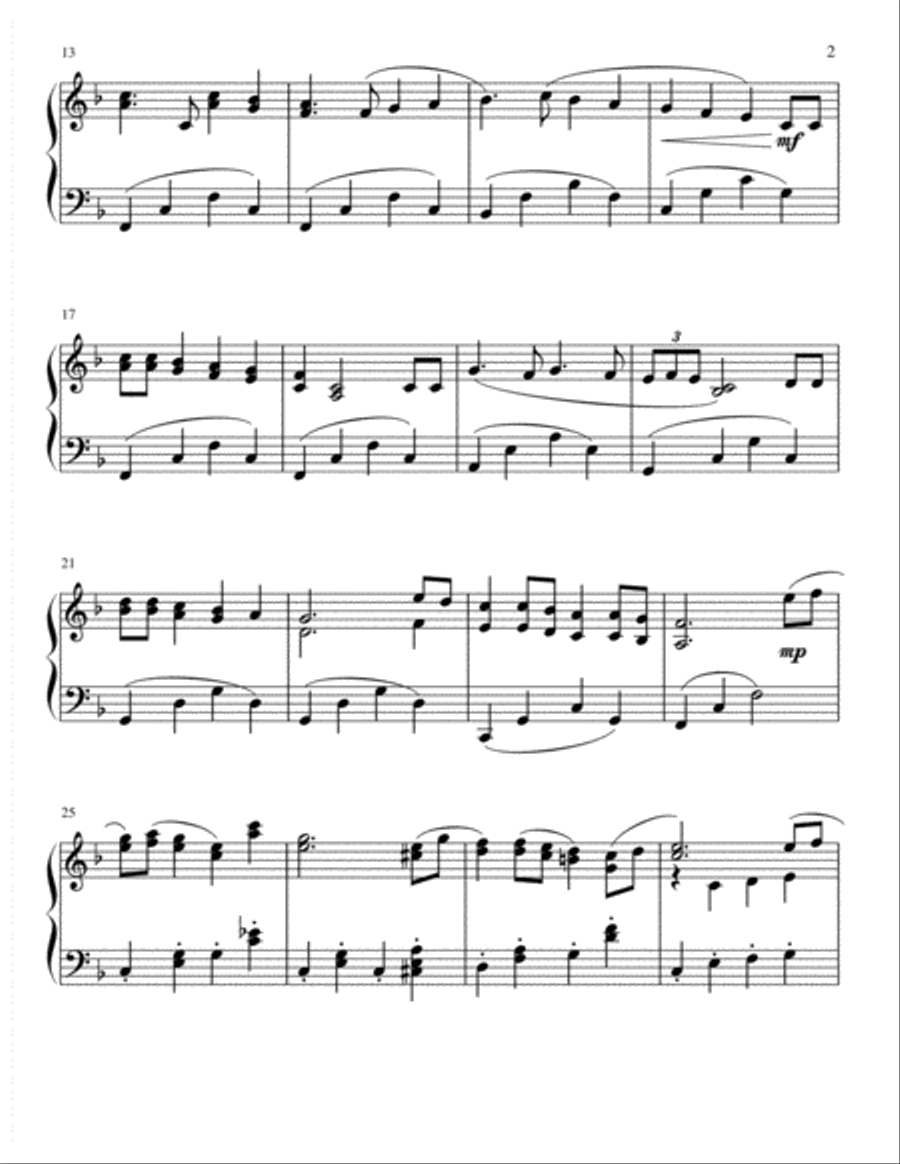 Let It Snow! Let It Snow! Let It Snow! Piano Solo scores gallery preview page 3