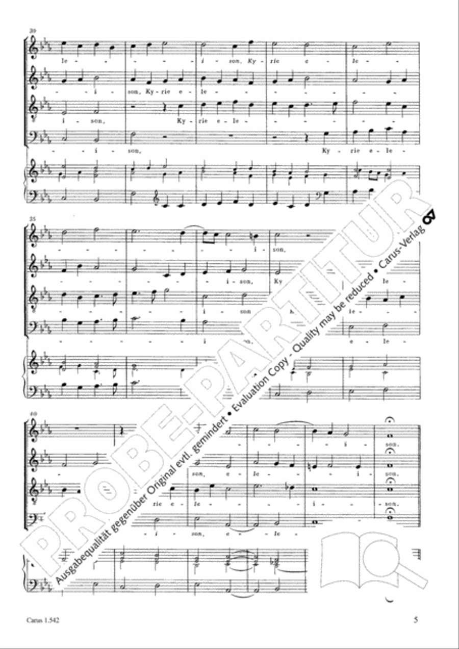 Messa a quattro voci da cappella 4-Part scores gallery preview page 6