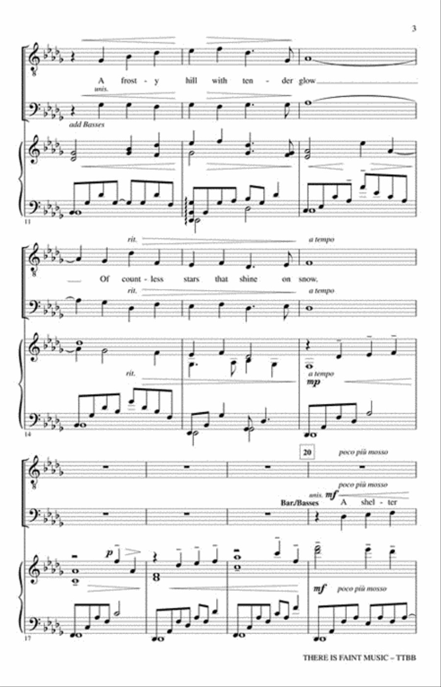 There Is Faint Music There Is Faint Music TTBB scores gallery preview page 3