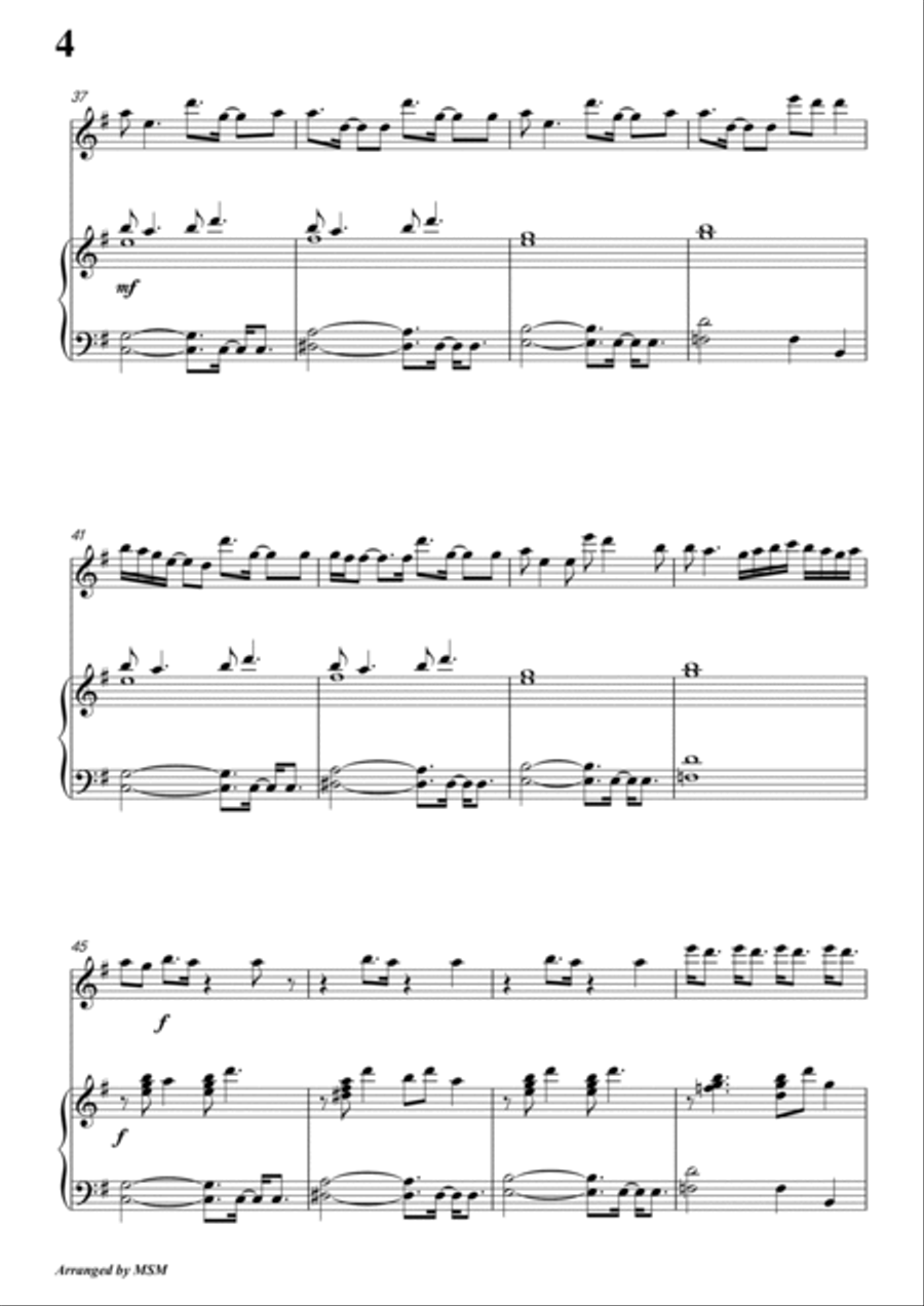 Almost Is Never Enough Violin Solo scores gallery preview page 6
