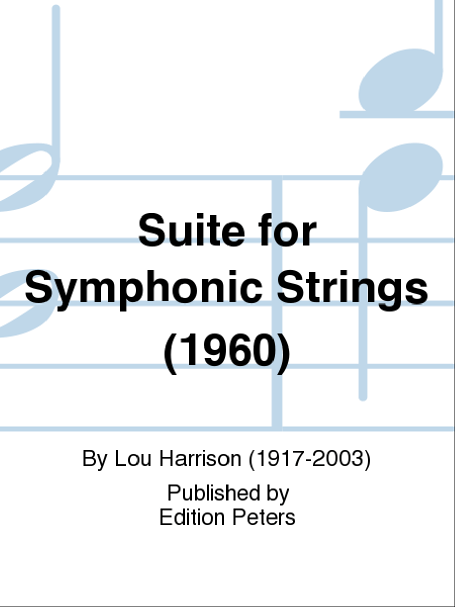 Suite for Symphonic Strings (Full Score) Orchestra scores gallery preview page 1