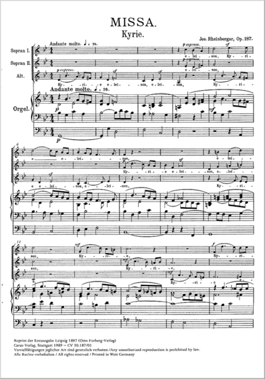 Mass in g minor SSA scores gallery preview page 26