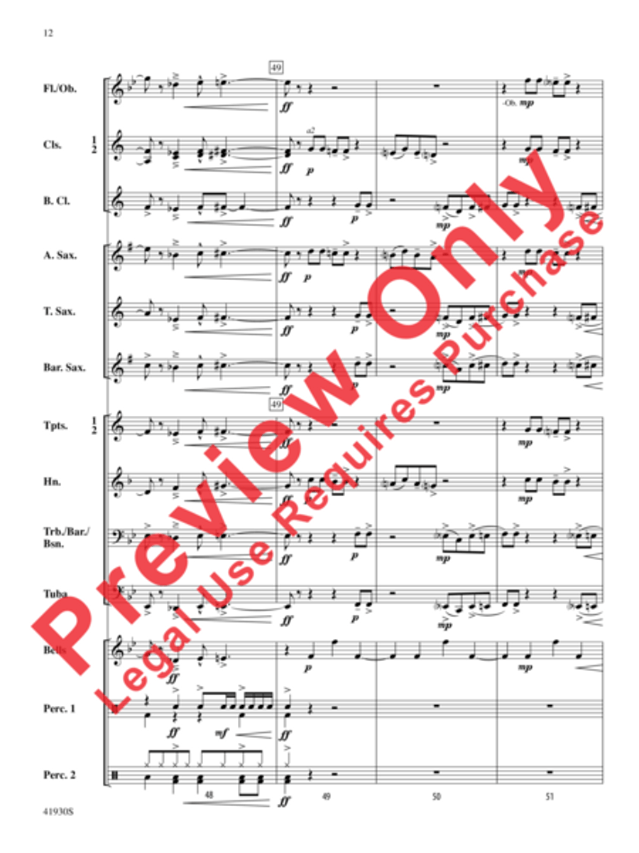 Rock Star Concert Band scores gallery preview page 13