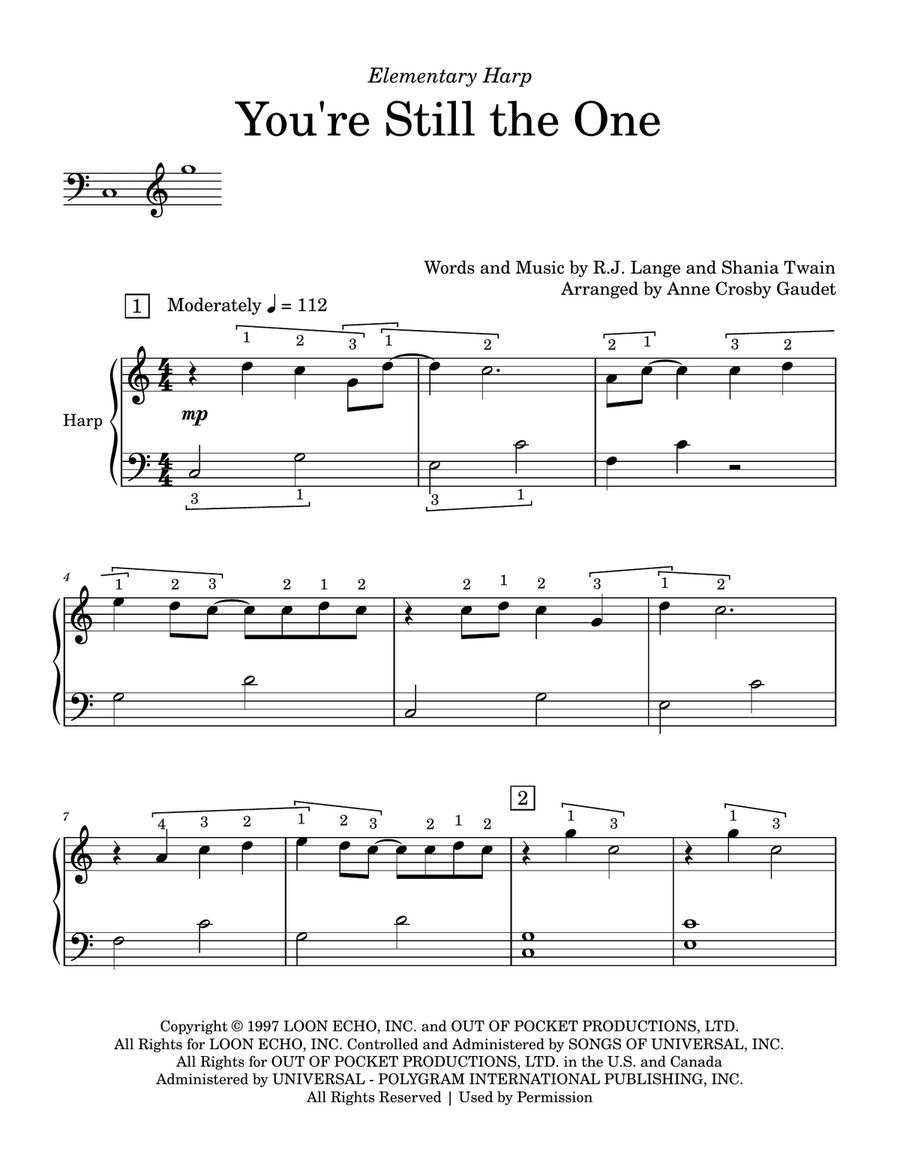 You're Still The One Harp scores gallery preview page 2