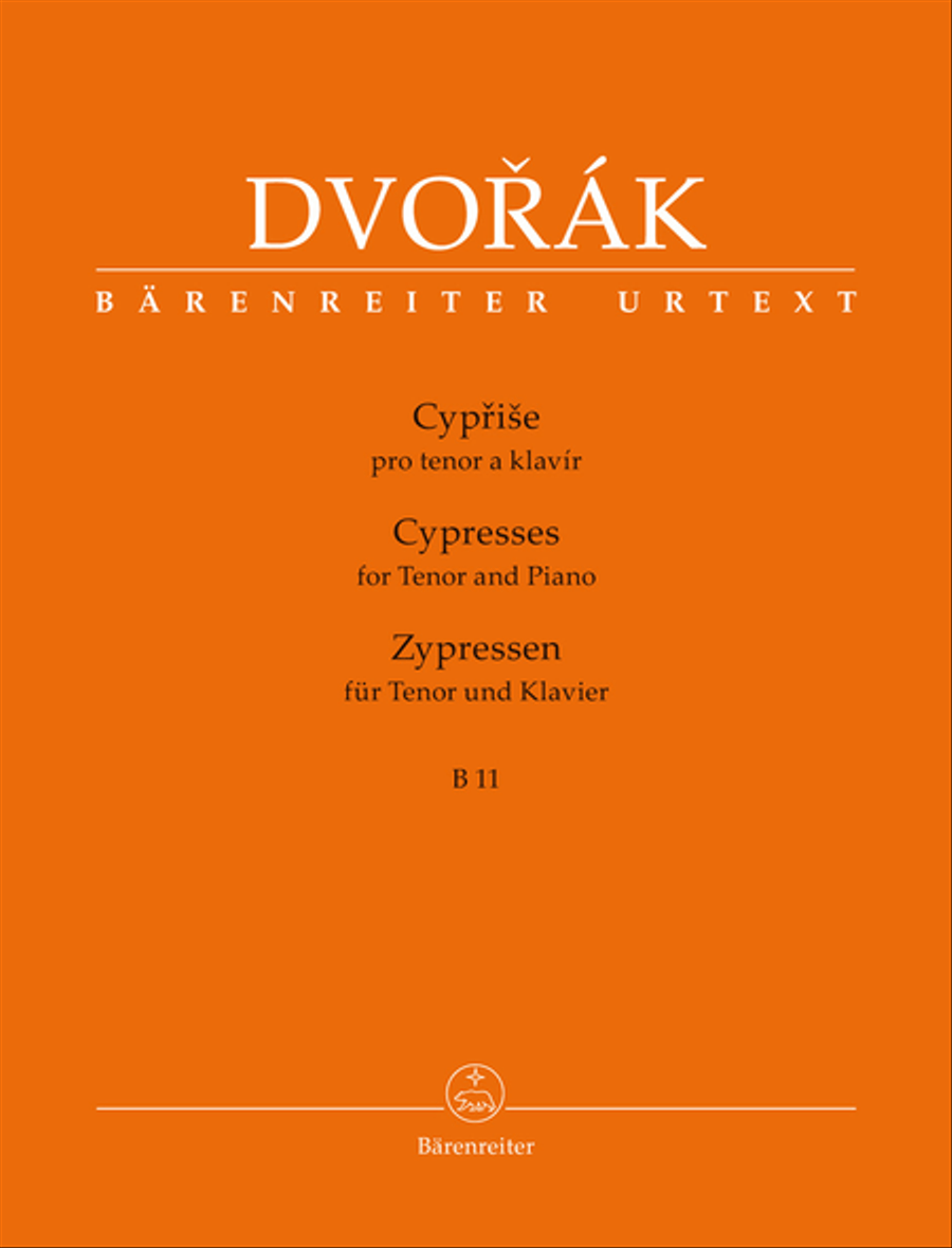 Cypriše (Cypresses) for Tenor and Piano B 11 Tenor Voice scores gallery preview page 1