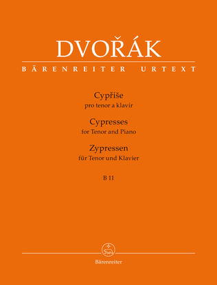 Book cover for Cypriše (Cypresses) for Tenor and Piano B 11