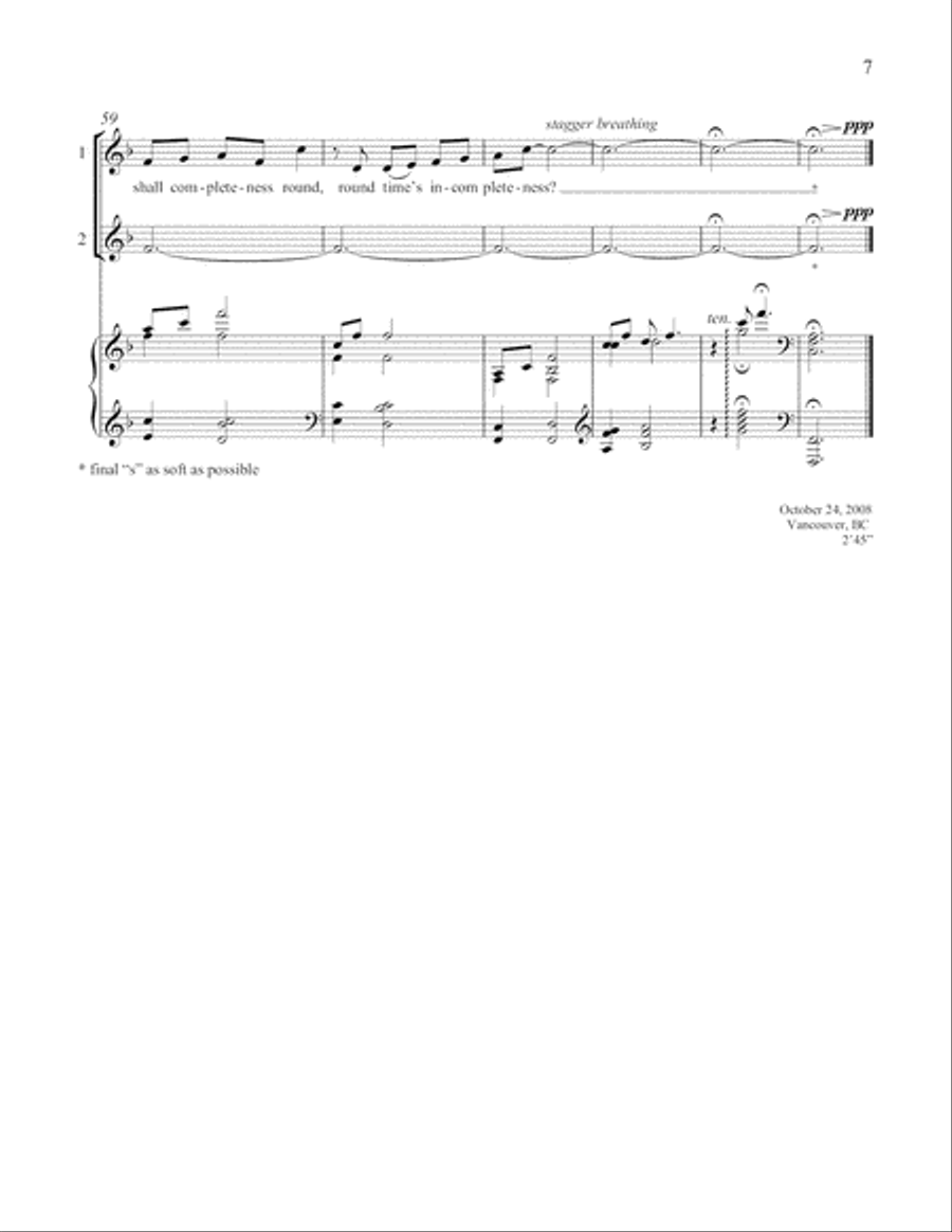 The half moon SSA scores gallery preview page 8