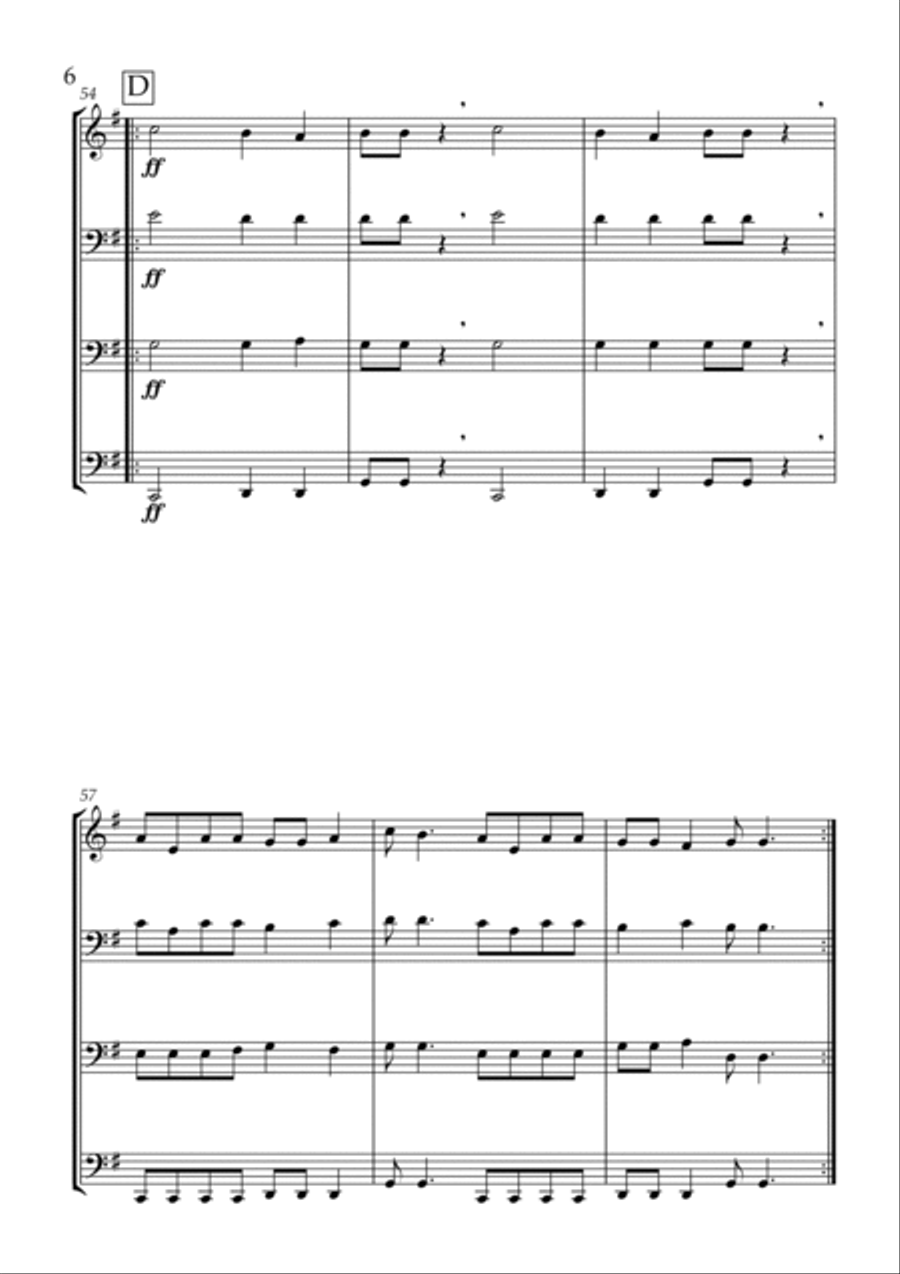 Nkosi Sikell'afrika Nkosi Sikell'afrika String Quartet scores gallery preview page 6