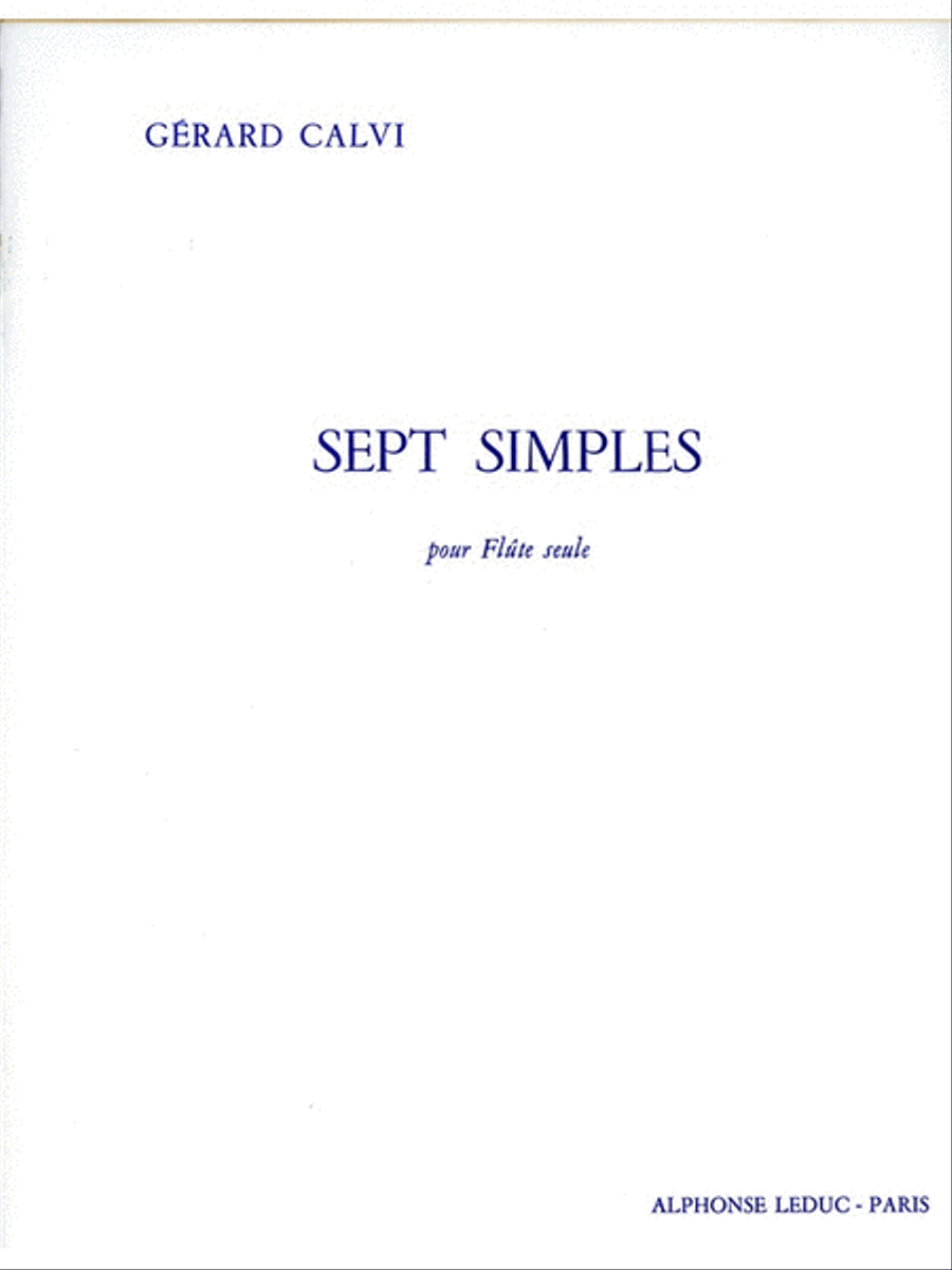 7 Simples (flute Solo)