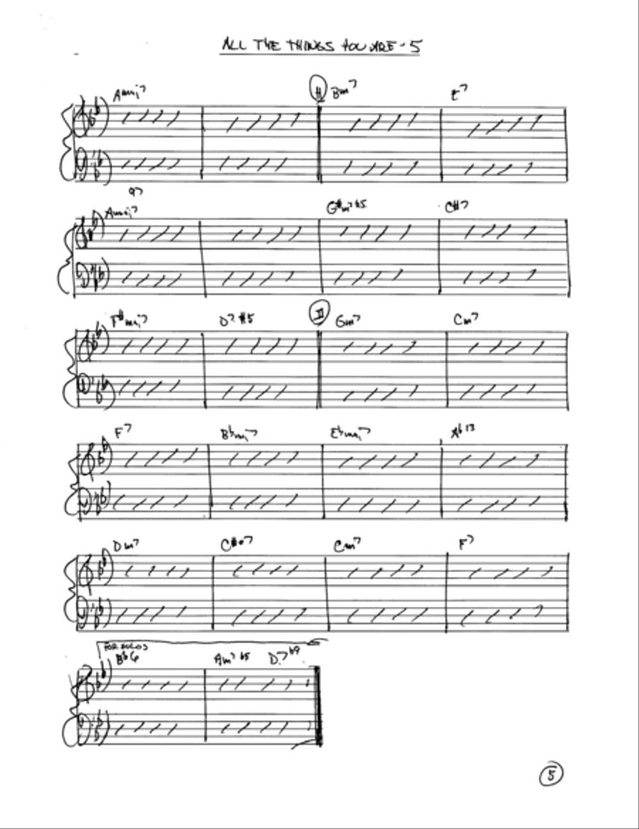 All The Things You Are Jazz Ensemble scores gallery preview page 6