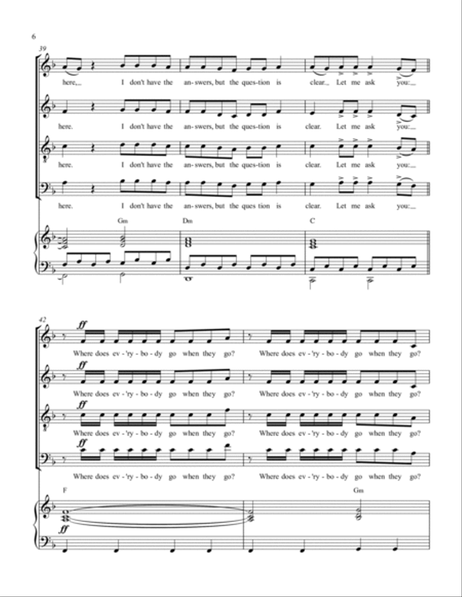 I Am Here by Pink 4 Part Digital Sheet Music Sheet Music Plus