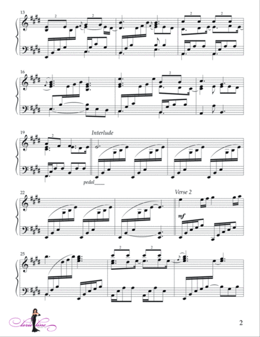 Holy, Holy, Holy Piano Solo scores gallery preview page 3