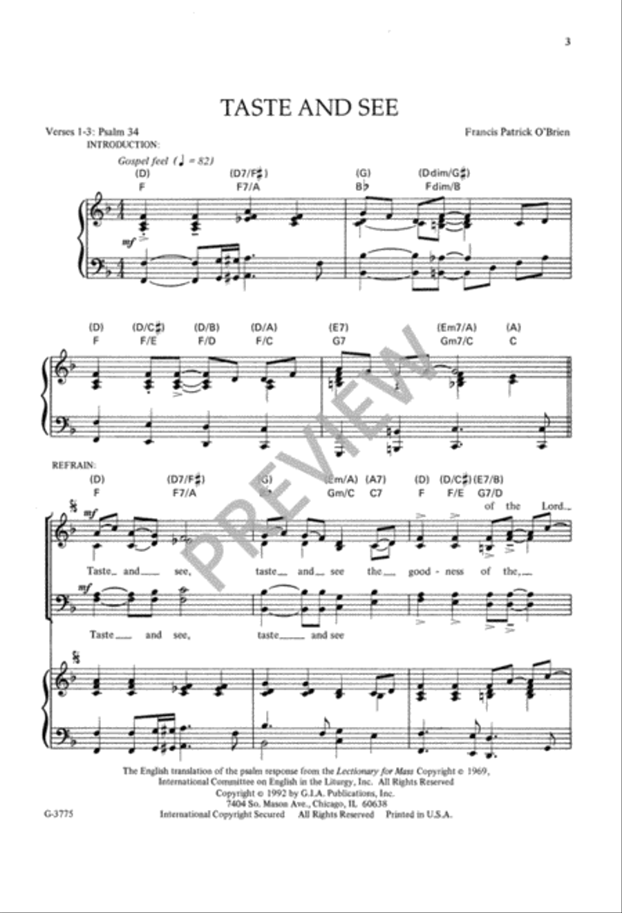 Taste and See 4-Part scores gallery preview page 4