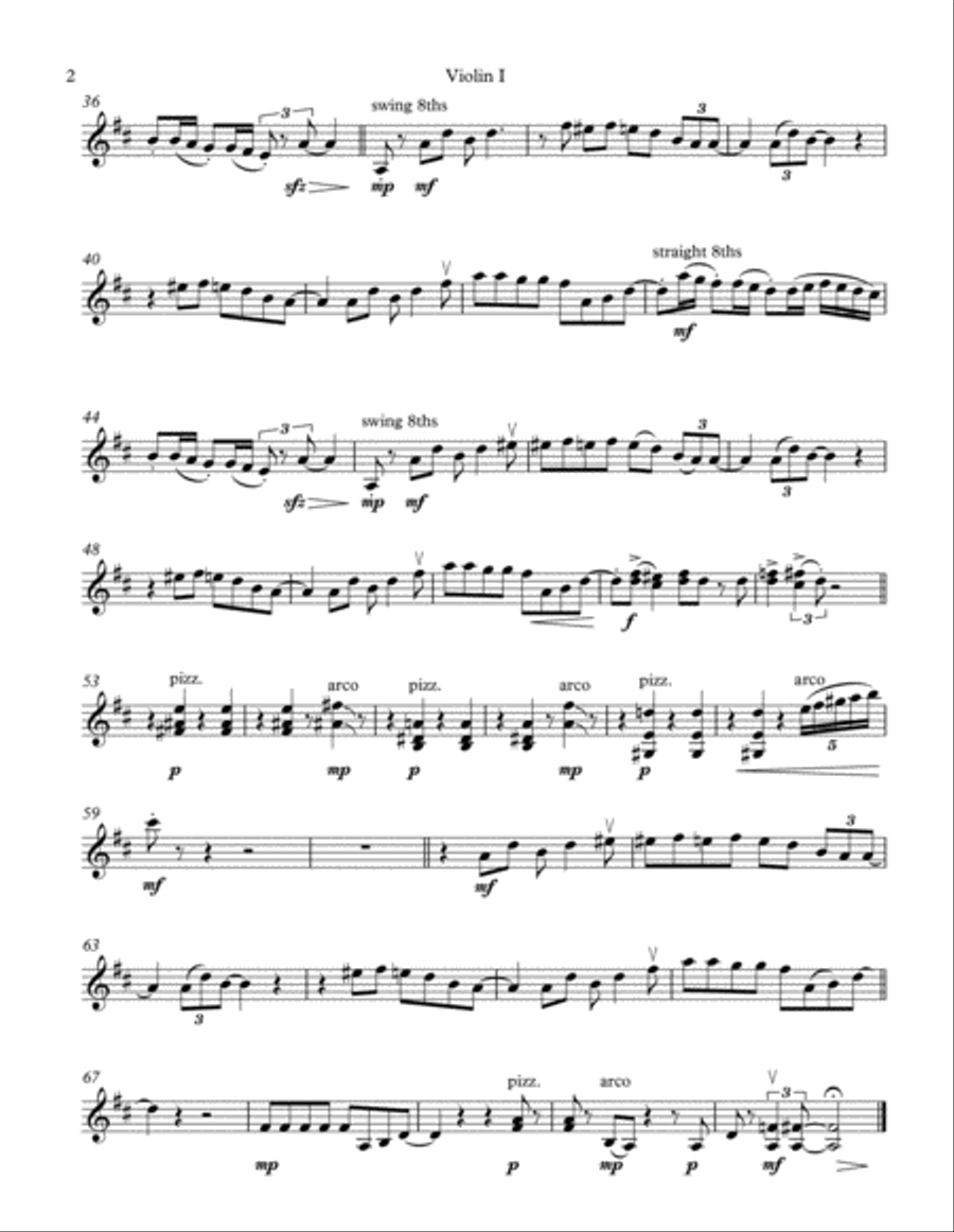 Santa Baby String Quartet scores gallery preview page 2