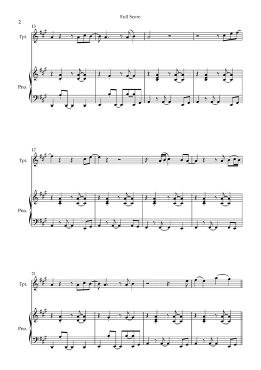 Stand By Me Stand By Me Trumpet Solo scores gallery preview page 2