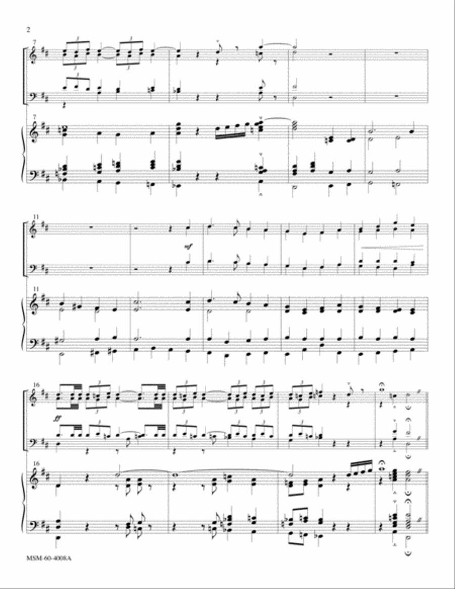 Crown Him with Many Crowns Choir scores gallery preview page 2