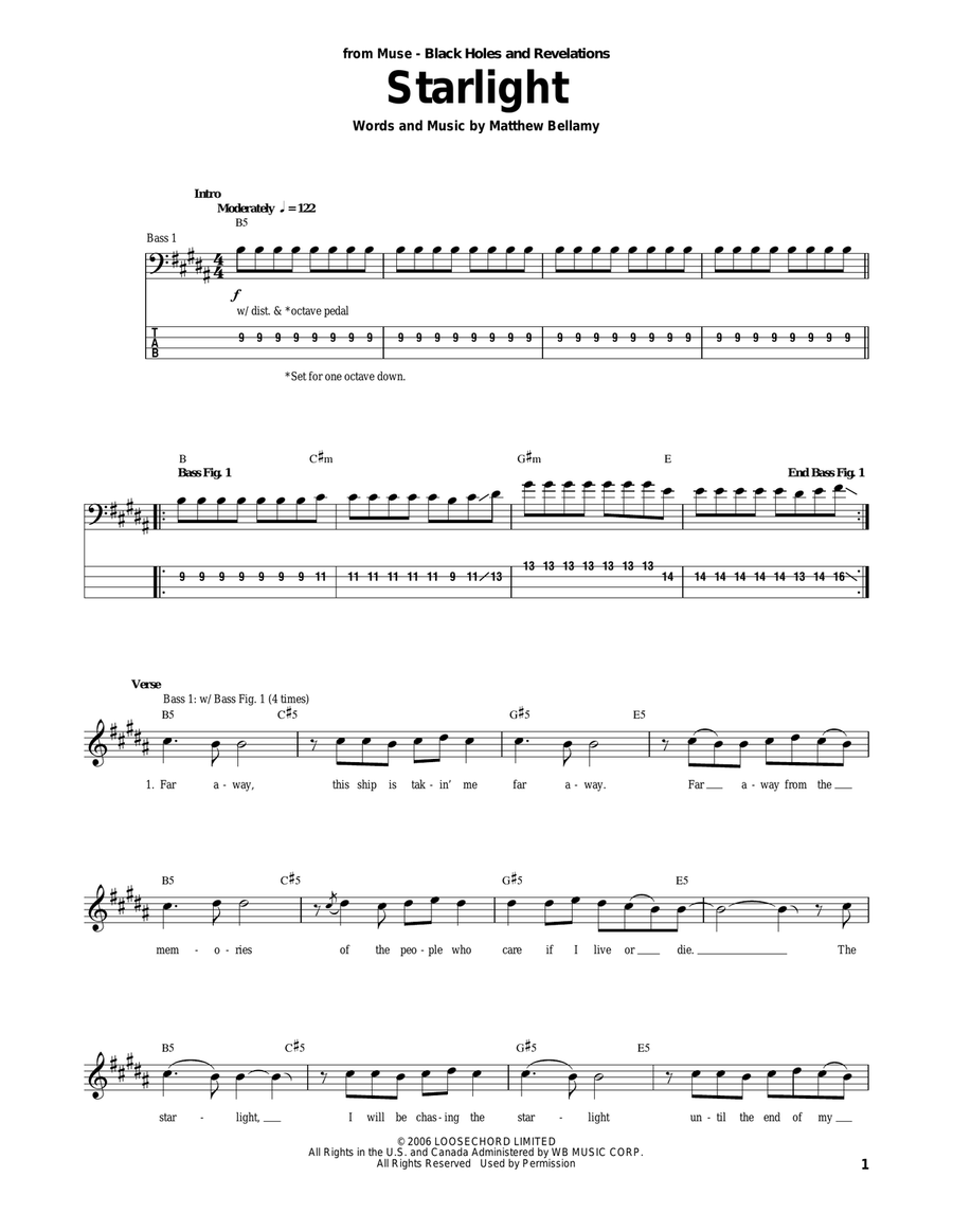 Starlight Acoustic Guitar scores gallery preview page 1