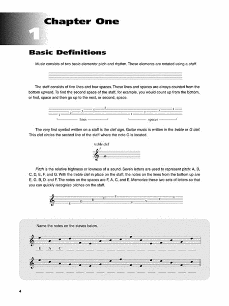 Music Reading for Guitar