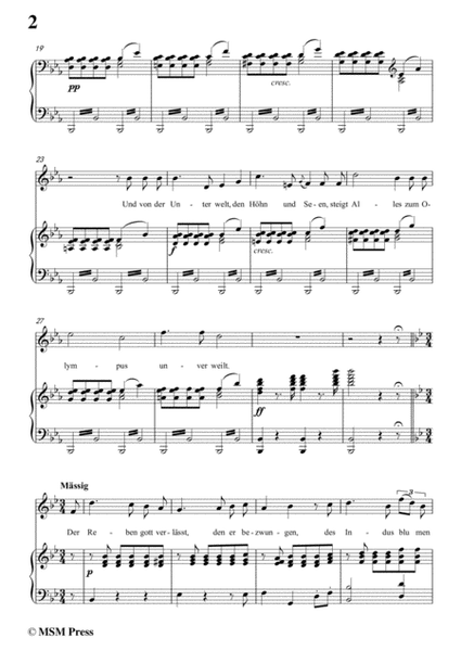 Schubert-Uraniens Flucht(Urania's Flight),D.554,in E flat Major,for Voice&Piano image number null