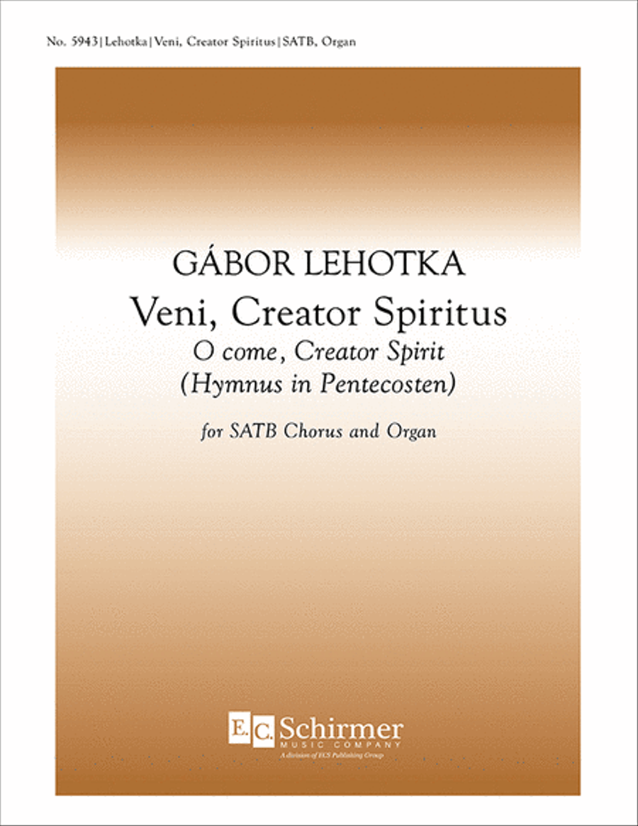 Veni, Creator Spiritus (Come, Creator Spirit) 4-Part scores gallery preview page 1