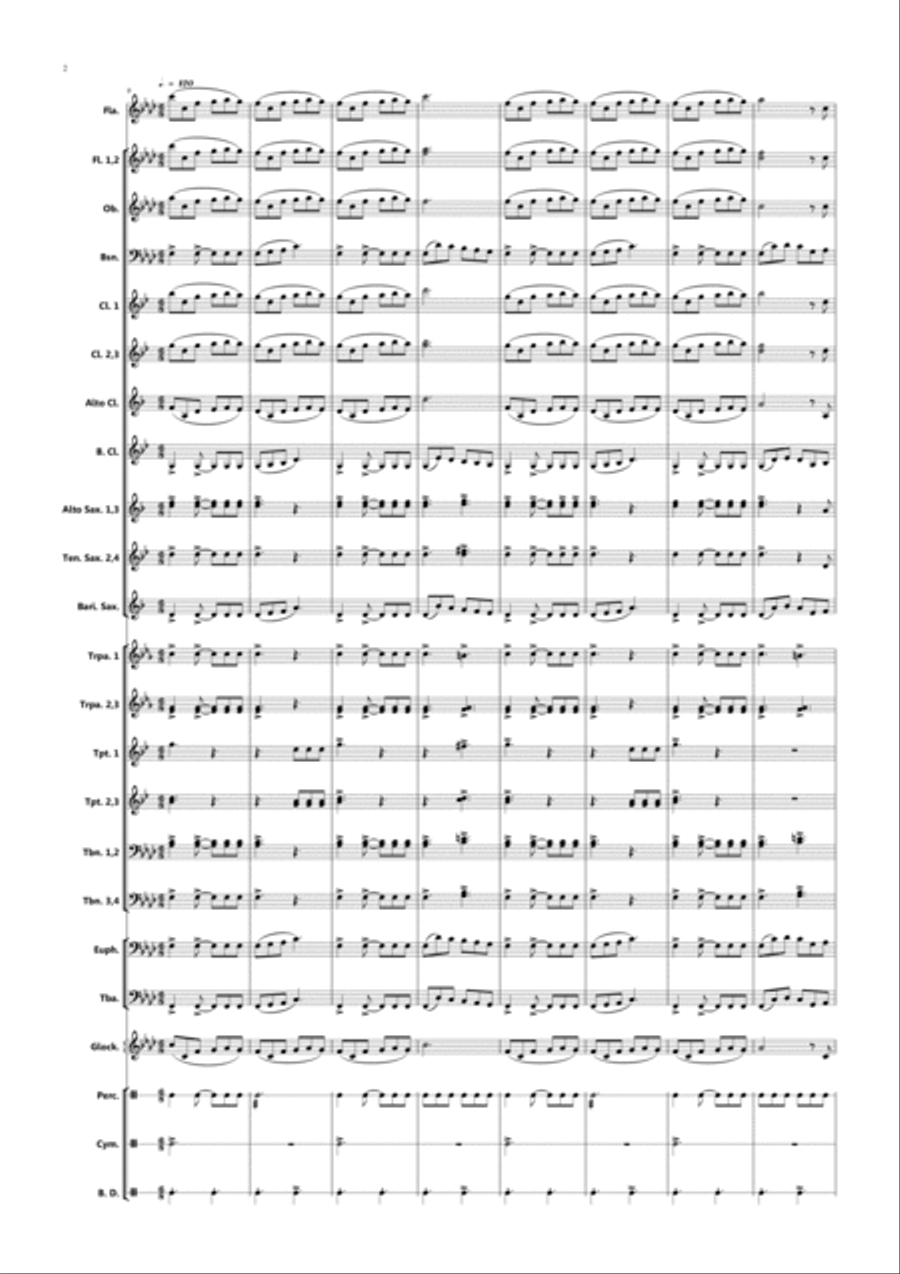 Comandante Camilo Concert Band scores gallery preview page 2