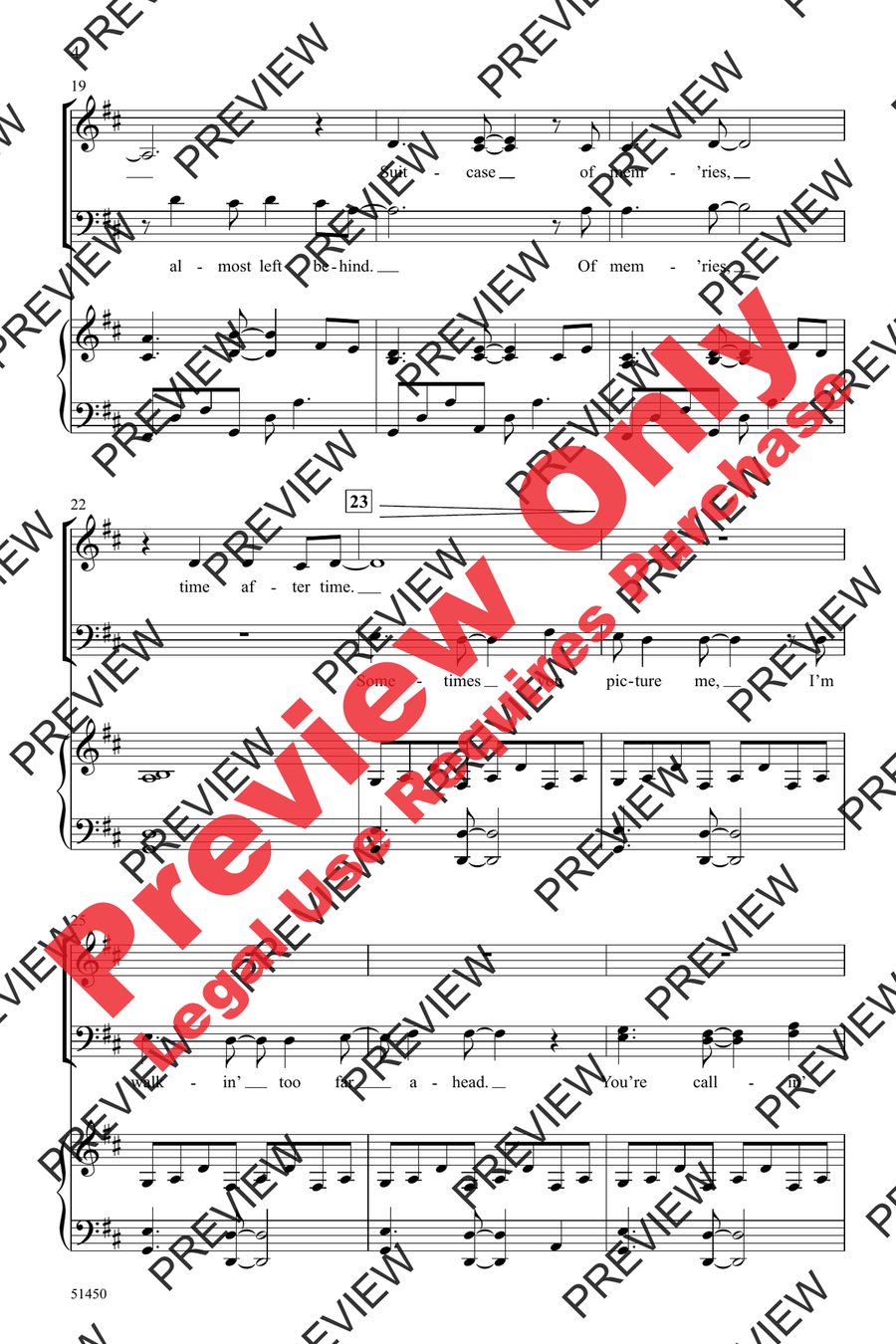 Time After Time 4-Part scores gallery preview page 4
