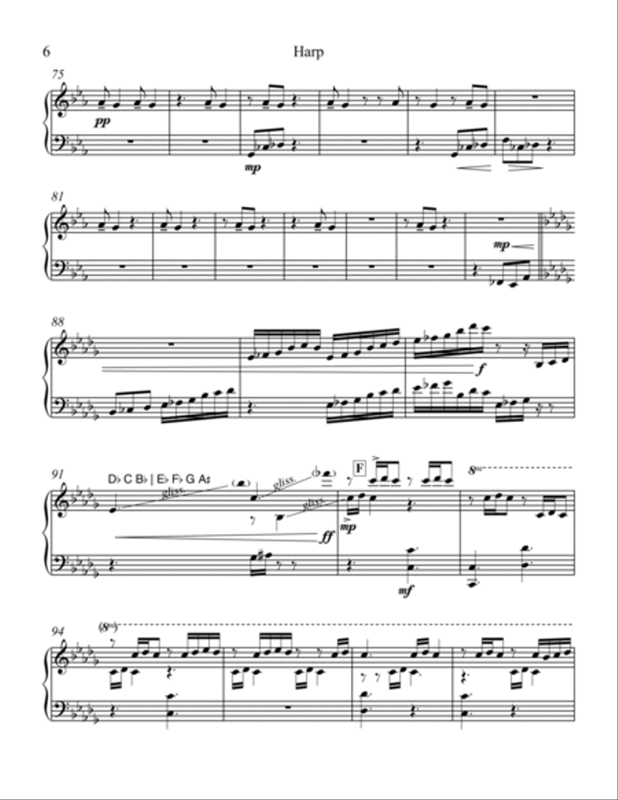 Scel lem duib (Downloadable Harp Part) Choir scores gallery preview page 6