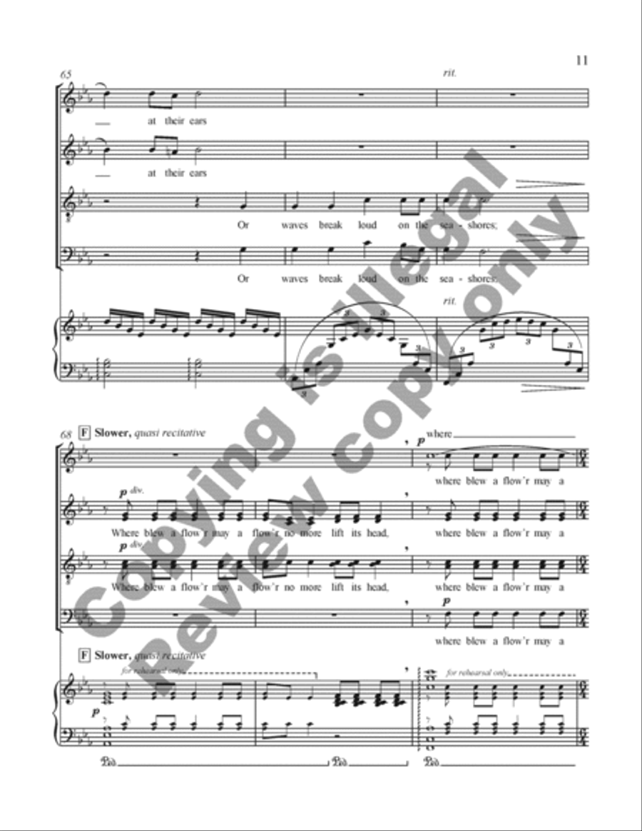 And Death Shall Have No Dominion 4-Part scores gallery preview page 26