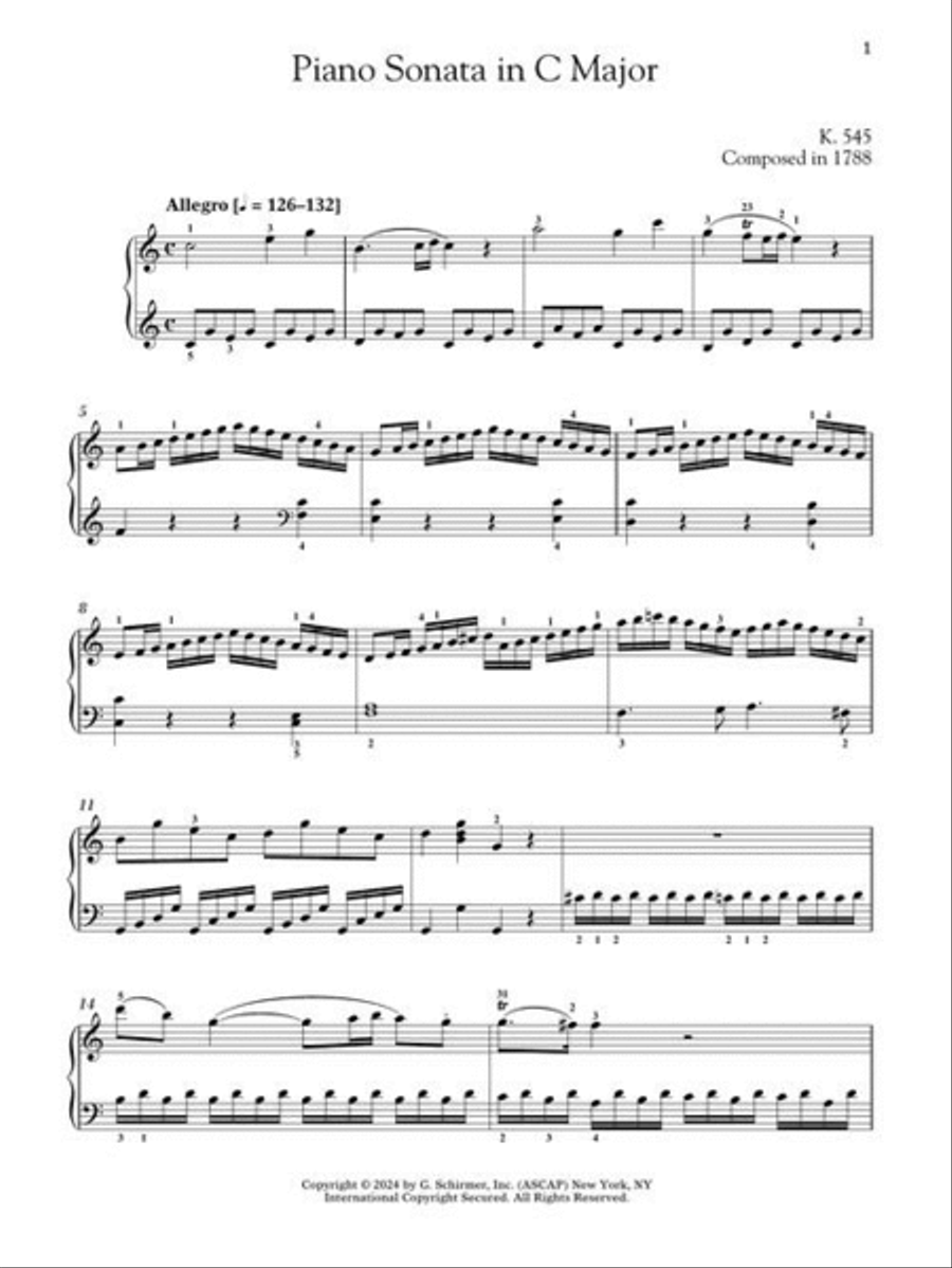 Piano Sonata in C Major, K.545 Piano Solo scores gallery preview page 5