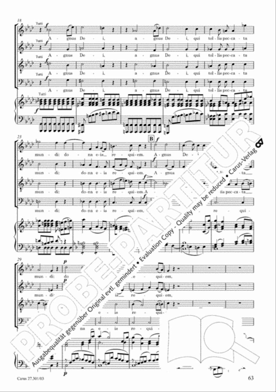 Requiem in F minor Requiem in F minor 4-Part scores gallery preview page 68