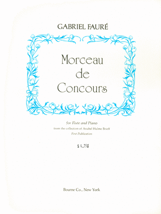 Book cover for Morceau De Concours