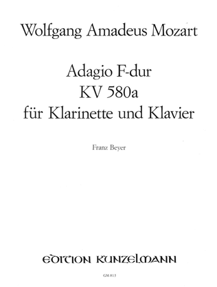 Book cover for Adagio KV 580a