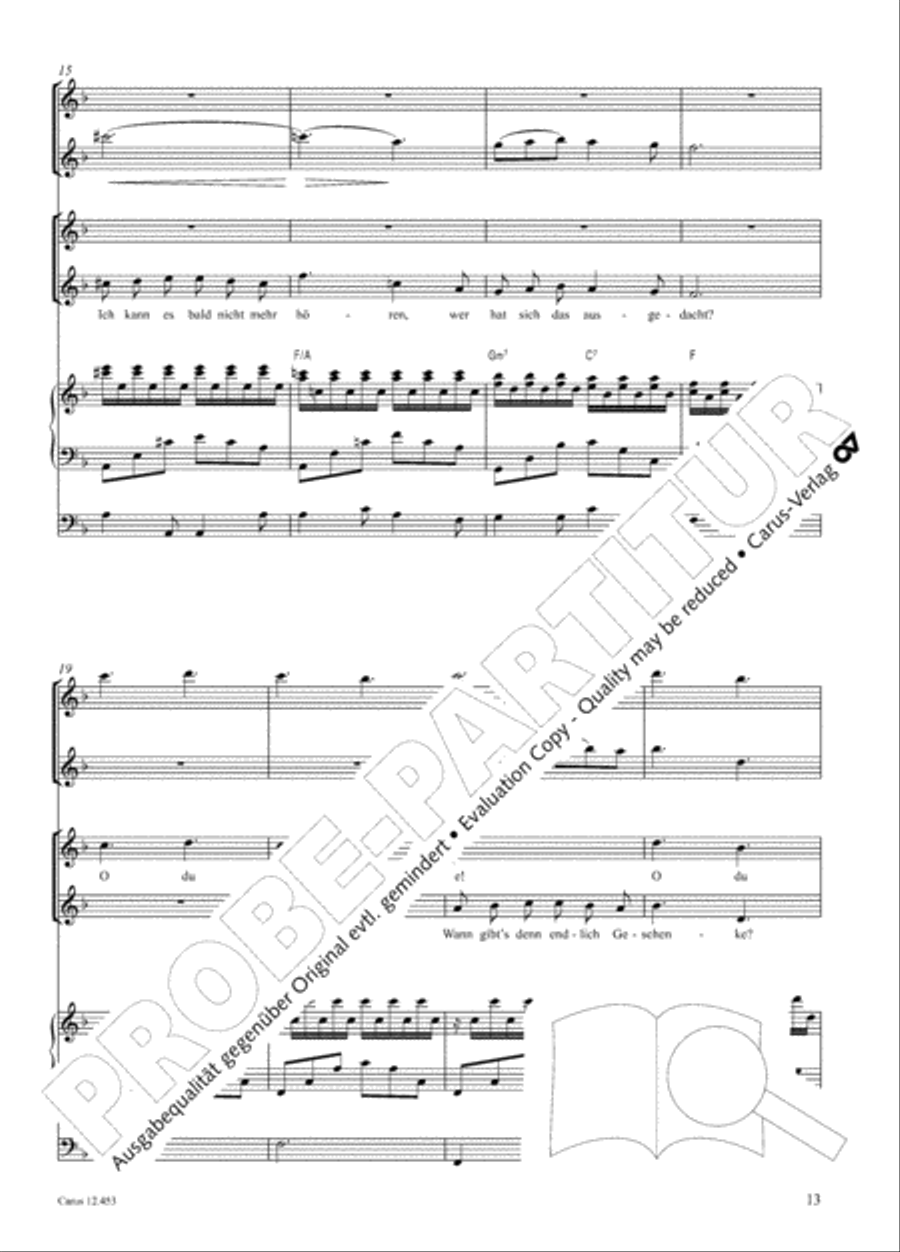Die Weihnachtskiste. Ein Musical zur Weihnachtszeit Children's Choir scores gallery preview page 14