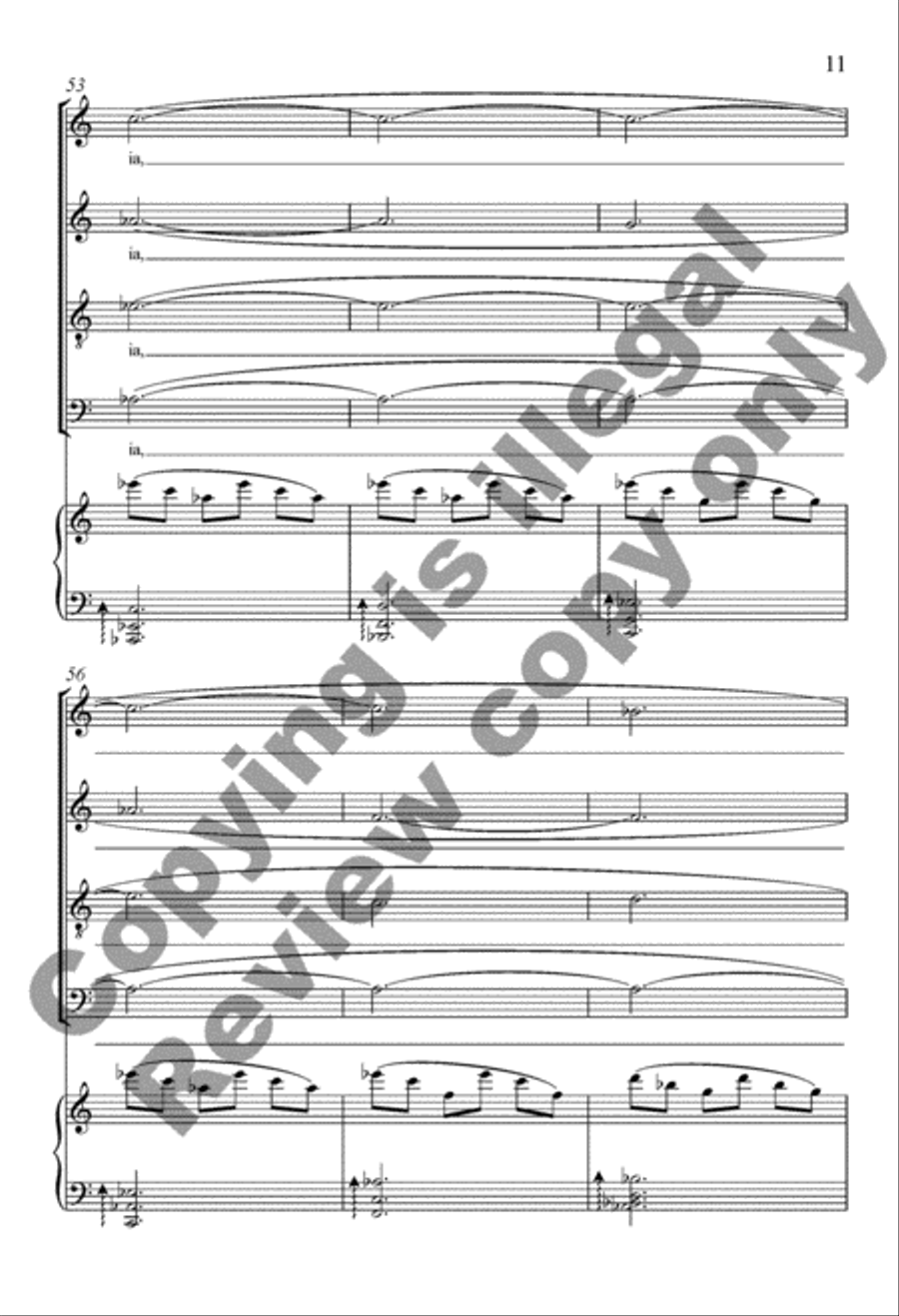 An Alleluia Flourish Divisi scores gallery preview page 11