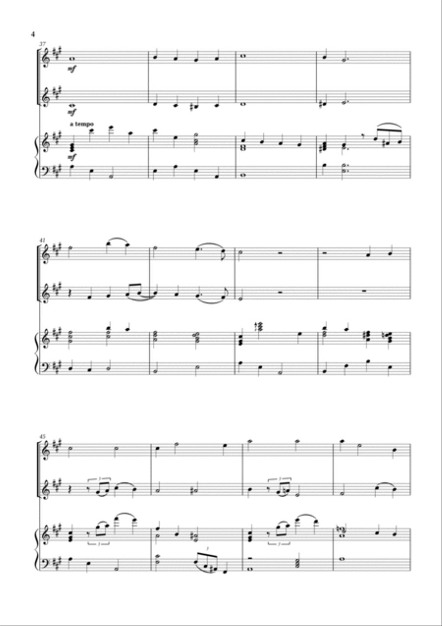White Christmas Woodwind Duet scores gallery preview page 4