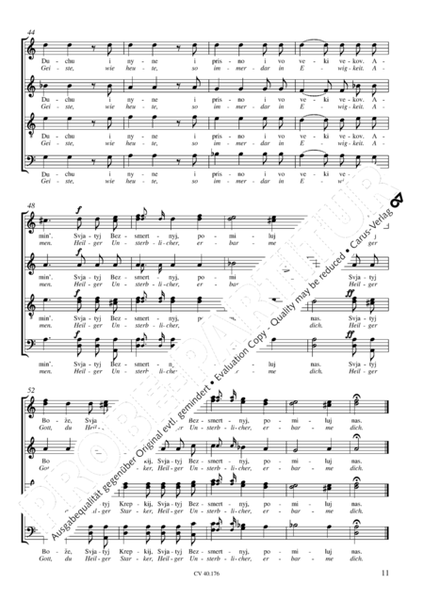 Tschaikowsky: Funf Chore zur Chrysostomos-Liturgie