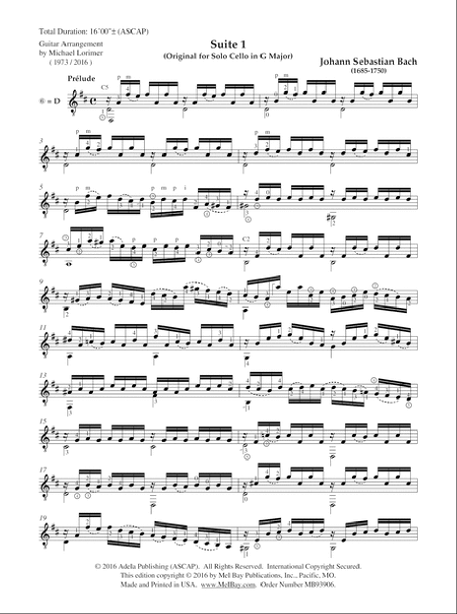 Johann Sebastian Bach - Cello Suite 1 Cello scores gallery preview page 5