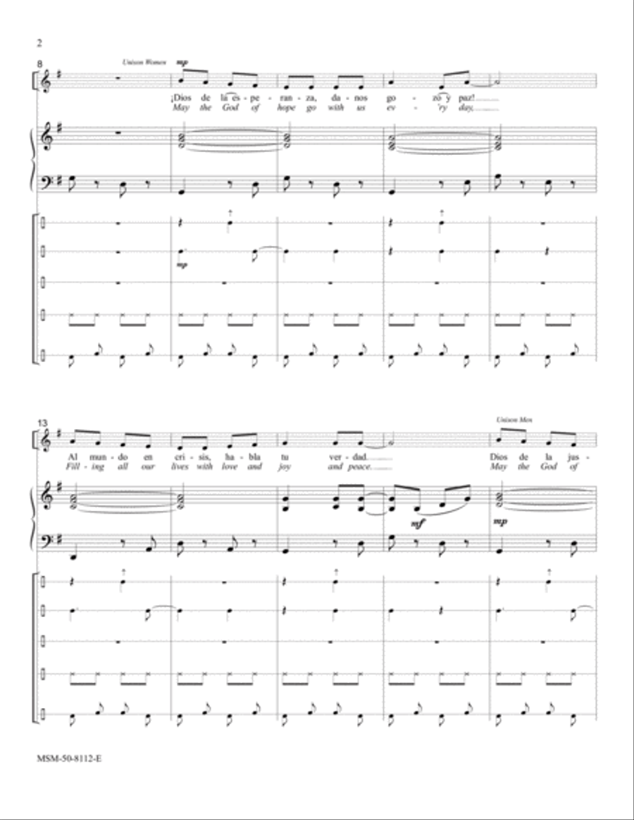 Song of Hope Choir scores gallery preview page 2