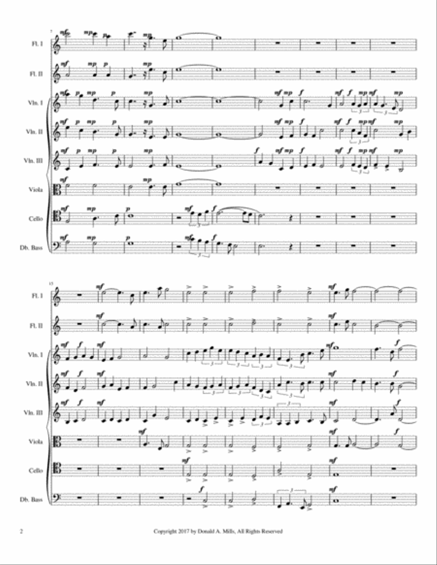 America, Grand Dame Small Ensemble scores gallery preview page 2
