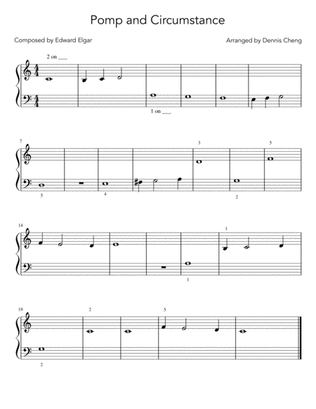 Pomp and Circumstance - Beginner Easy Piano Solo