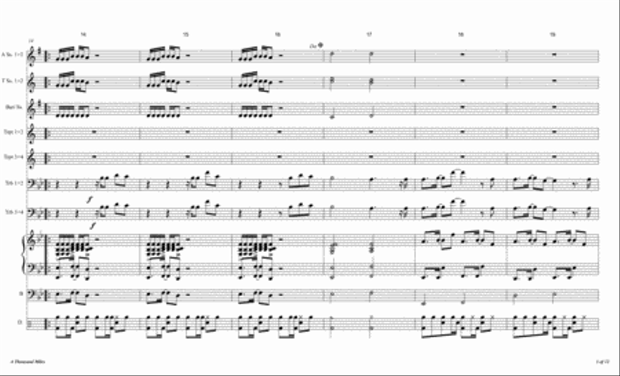A Thousand Miles Jazz Ensemble scores gallery preview page 4