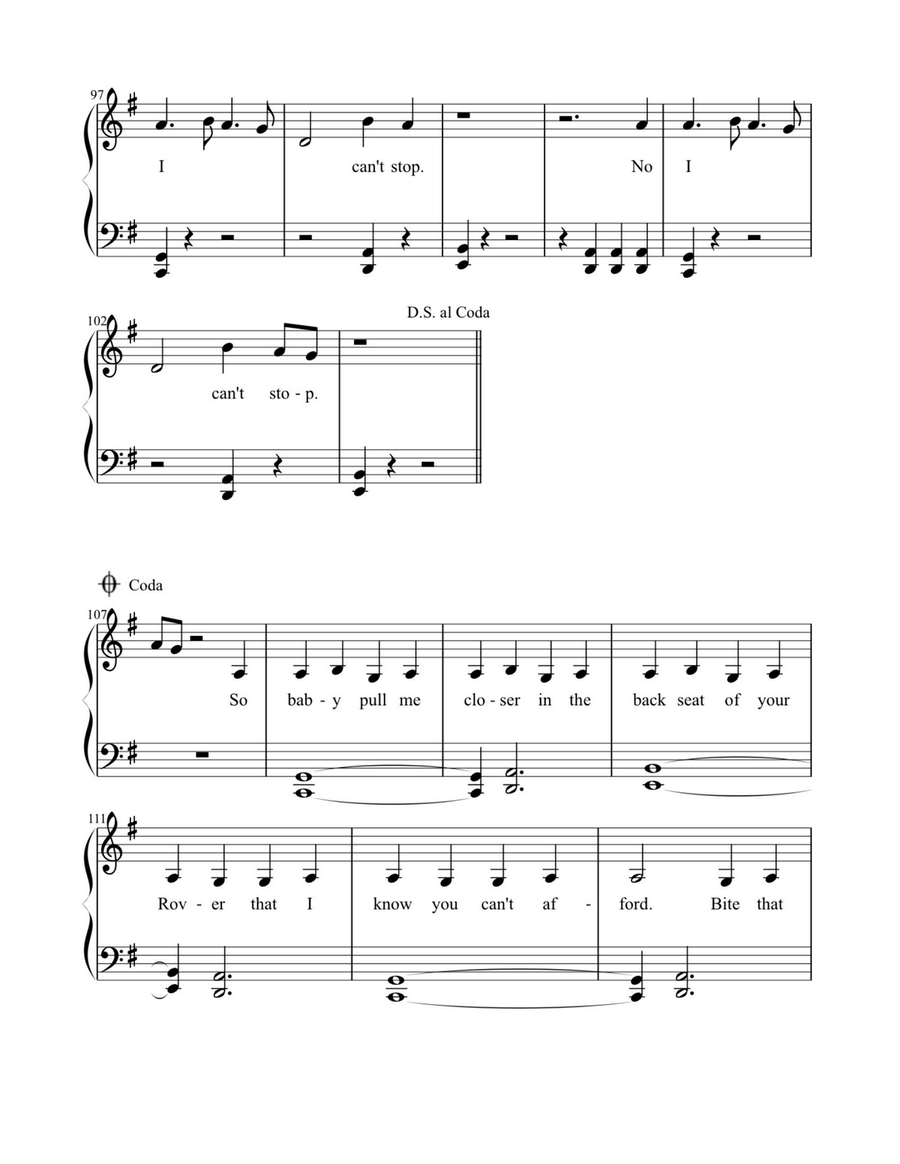 Closer Easy Piano scores gallery preview page 5