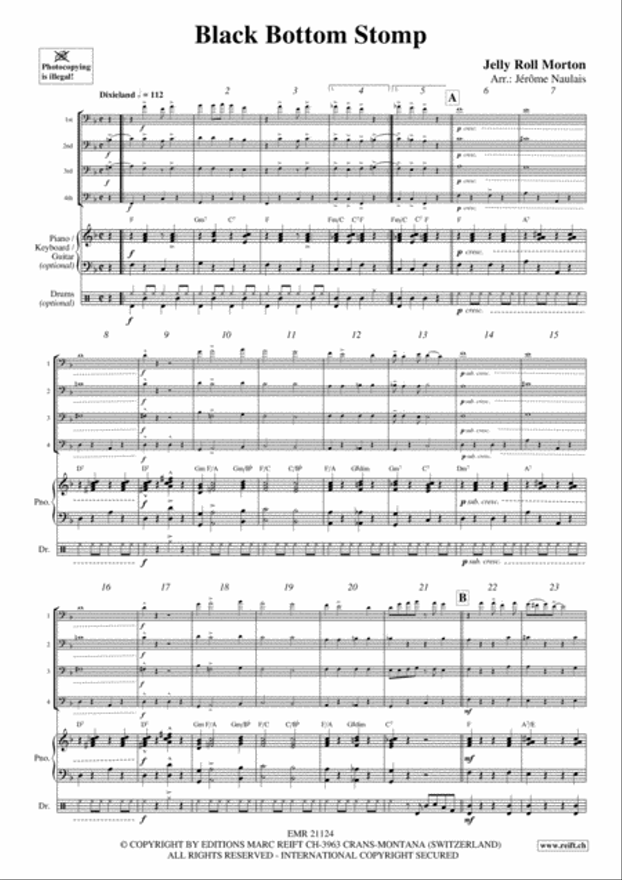 Black Bottom Stomp Cello scores gallery preview page 3