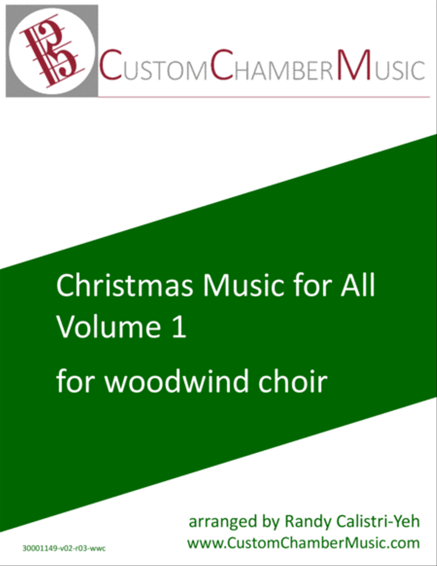 Christmas Carols for All, Volume 1 (for Woodwind Choir) Woodwind Ensemble scores gallery preview page 1
