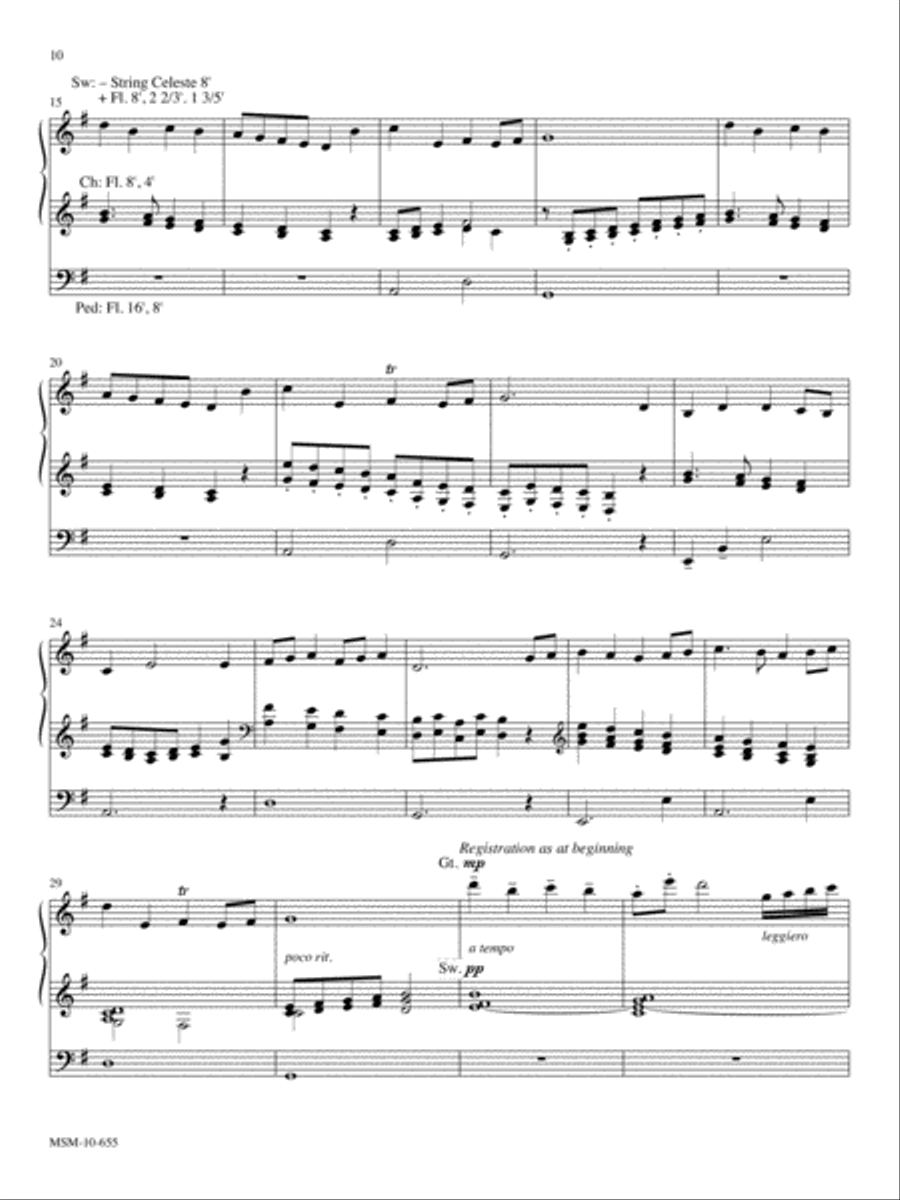 When In Our Music Three Hymn Settings for Organ Organ Solo scores gallery preview page 6