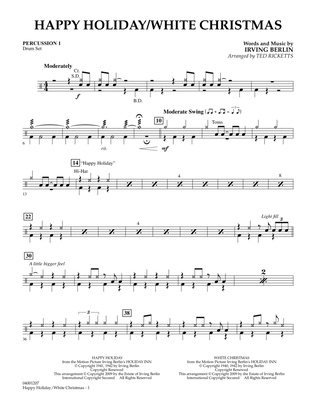 Happy Holiday/White Christmas - Percussion 1
