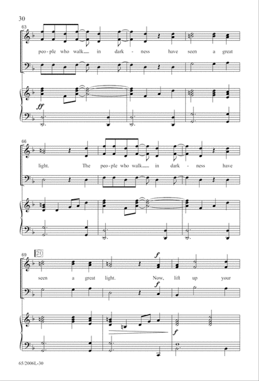 I Hear the Prophet Callin' 3-Part scores gallery preview page 31